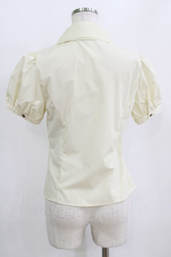 画像3: Kurumi Collaboration / マリンアカデミアブラウス S アイボリー×サックス H-26-02-17-001-GO-BL-KB-ZH (3)