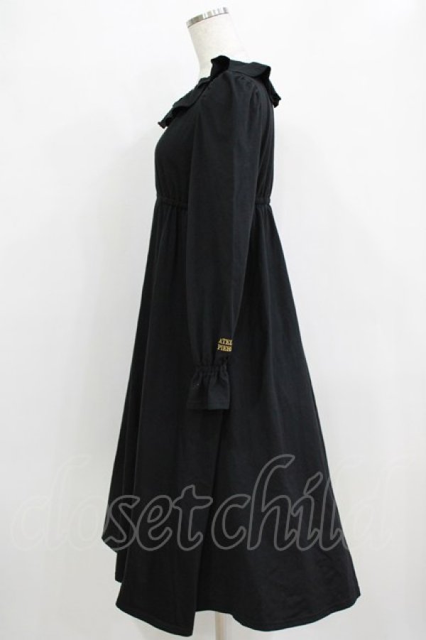 画像2: ATELIER PIERROT / オリジナルロゴ入りルームウェア  ブラック H-26-02-17-008-EL-OP-KB-ZH (2)