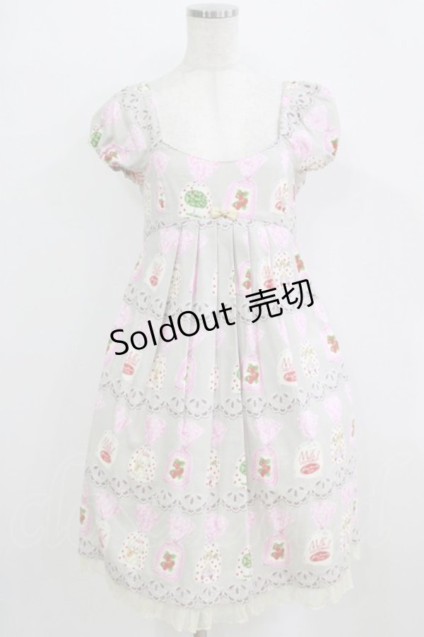 画像1: Emily Temple cute / ラッピングワンピース  グレー H-26-02-17-009-ET-OP-KB-ZH (1)