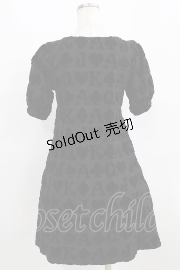 画像3: Emily Temple cute / アルファベットベロアワンピース  クロ H-26-02-17-010-ET-OP-KB-ZH (3)