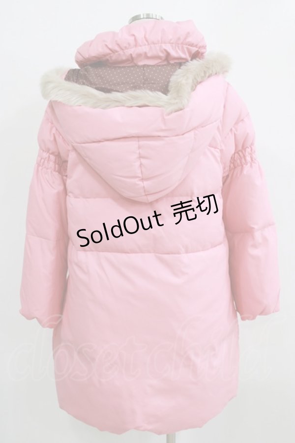 画像3: Shirley Temple / リボンダウンコート Free ピンク H-26-02-17-016-ET-CO-KB-ZH (3)