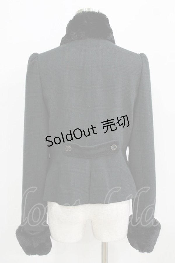 画像3: Sheglit / "Hansel"ショートコート  ダークグリーンチェック H-26-02-17-017-EL-CO-KB-ZH (3)