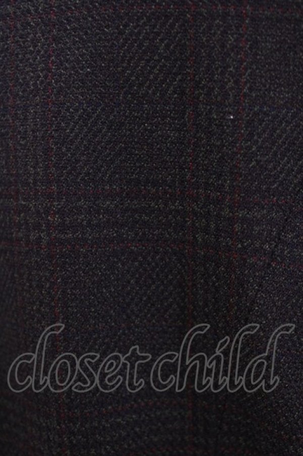 画像4: Sheglit / "Hansel"ショートコート  ダークグリーンチェック H-26-02-17-017-EL-CO-KB-ZH (4)