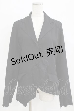 画像: gouk / 桜刺繍ジャケット  黒 H-26-02-17-018-GO-JA-AK-ZH