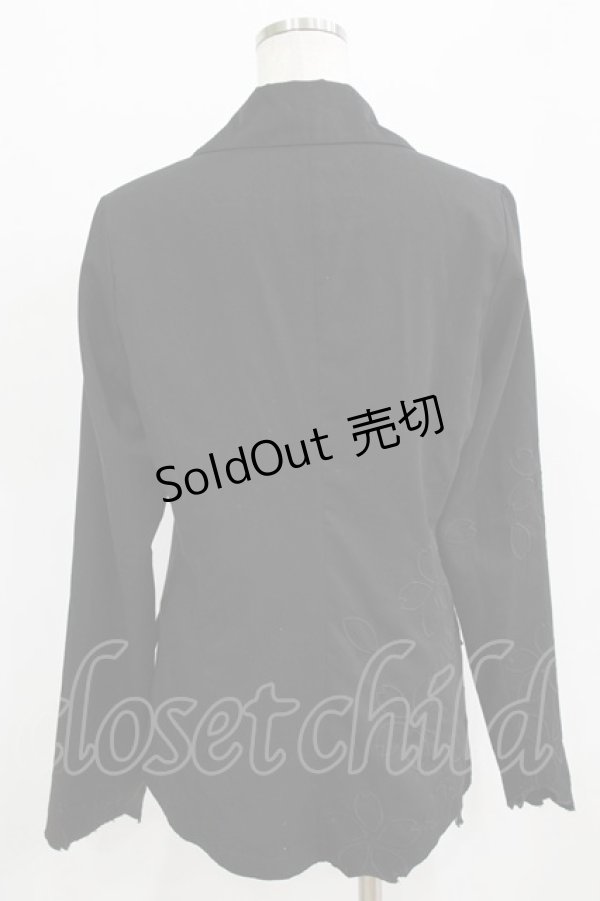 画像3: gouk / 桜刺繍ジャケット  黒 H-26-02-17-018-GO-JA-AK-ZH (3)