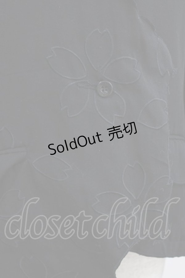 画像4: gouk / 桜刺繍ジャケット  黒 H-26-02-17-018-GO-JA-AK-ZH (4)