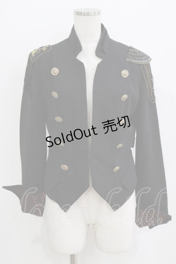 画像1: Ozz Croce / ダブルボタンショートジャケット  黒 H-26-02-17-020-OO-JA-AK-ZH (1)