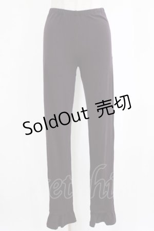 画像: Jane Marple Dans Le Salon / 裾フリルレギンス  ボルドー H-26-02-17-022-JM-PA-KB-ZH