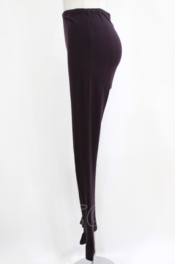 画像2: Jane Marple Dans Le Salon / 裾フリルレギンス  ボルドー H-26-02-17-022-JM-PA-KB-ZH (2)