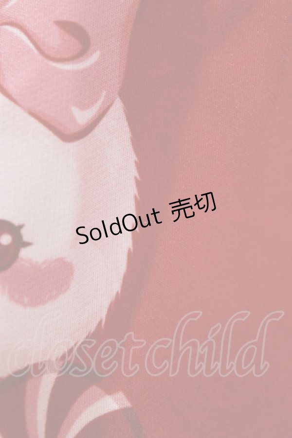 画像5: To Alice / チェリーラビットジャンパースカート S レッド H-26-02-18-024-LO-OP-NS-ZH (5)