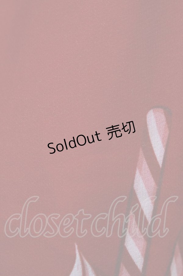 画像6: To Alice / チェリーラビットジャンパースカート S レッド H-26-02-18-024-LO-OP-NS-ZH (6)