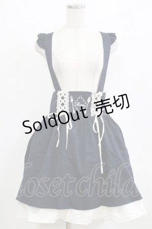 画像: Amavel / サスペンダースカート Free ネイビー H-26-02-18-029-CA-SK-NS-ZH