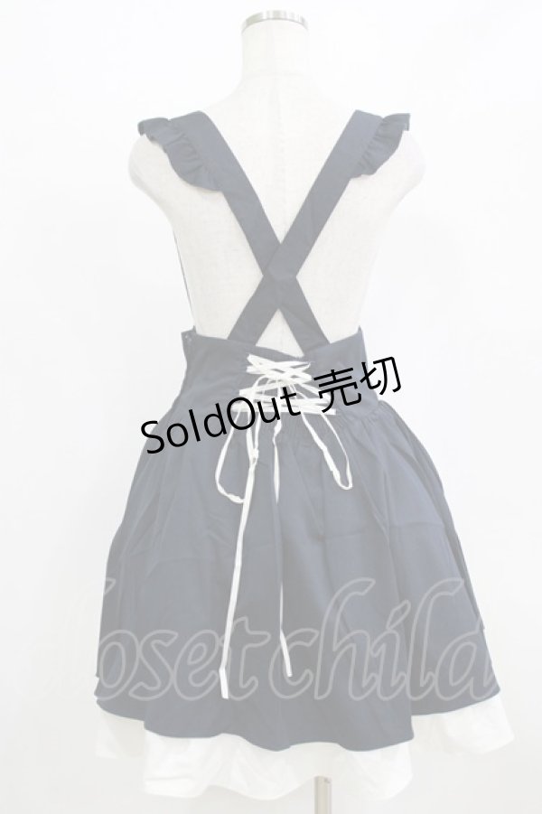 画像3: Amavel / サスペンダースカート Free ネイビー H-26-02-18-029-CA-SK-NS-ZH (3)