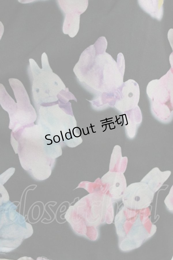 画像4: Honey Cinnamon / うさぎ柄スカート Free ブラック H-26-02-18-030-LO-SK-NS-ZH (4)