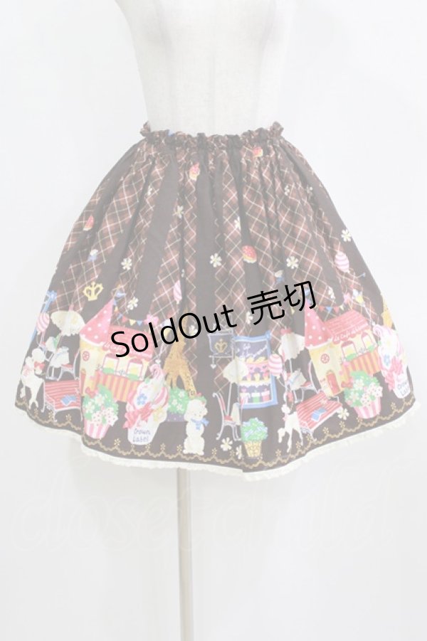 画像1: metamorphose / パリの街並スカート Free ブラウン H-26-02-18-034-ME-SK-NS-ZH (1)