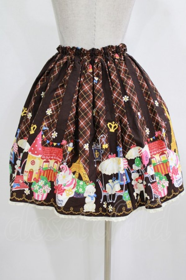 画像3: metamorphose / パリの街並スカート Free ブラウン H-26-02-18-034-ME-SK-NS-ZH (3)