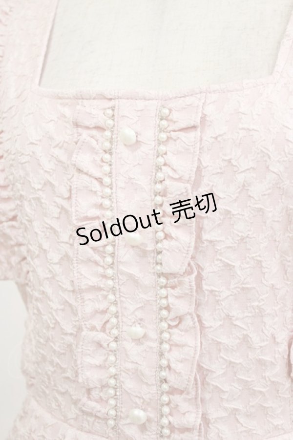 画像4: Ank Rouge / ふくれジャガード M ピンク H-26-02-18-035-CA-OP-NS-ZH (4)