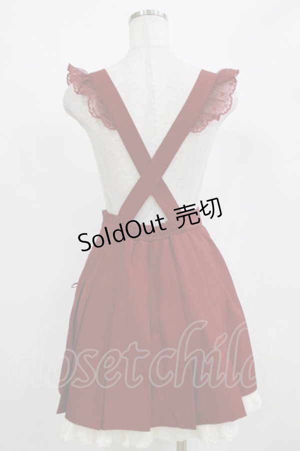 画像3: Secret Honey / サスペンダースカート Free レッド H-26-02-18-036-CA-SK-NS-ZH (3)