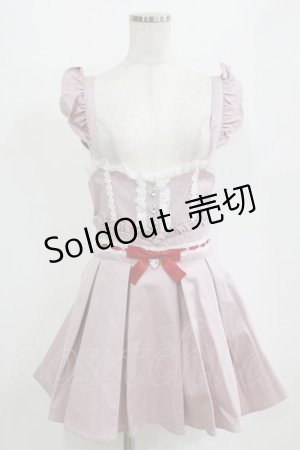 画像: Ank Rouge / ハートビジューリボン M ピンク H-26-02-18-037-CA-OP-NS-ZH