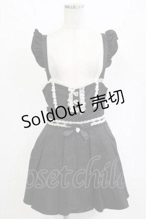 画像: Ank Rouge / ハートビジューリボン M ブラック H-26-02-18-038-CA-OP-NS-ZH