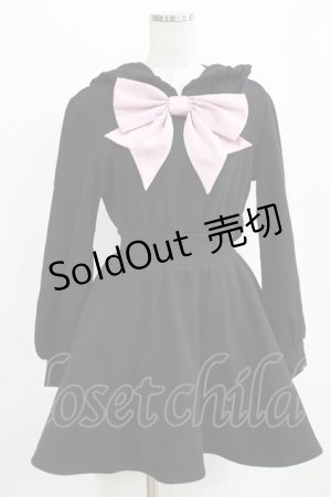 画像: To Alice / うさみみカットワンピース S ブラック/ピンク H-26-02-18-039-LO-OP-NS-ZH