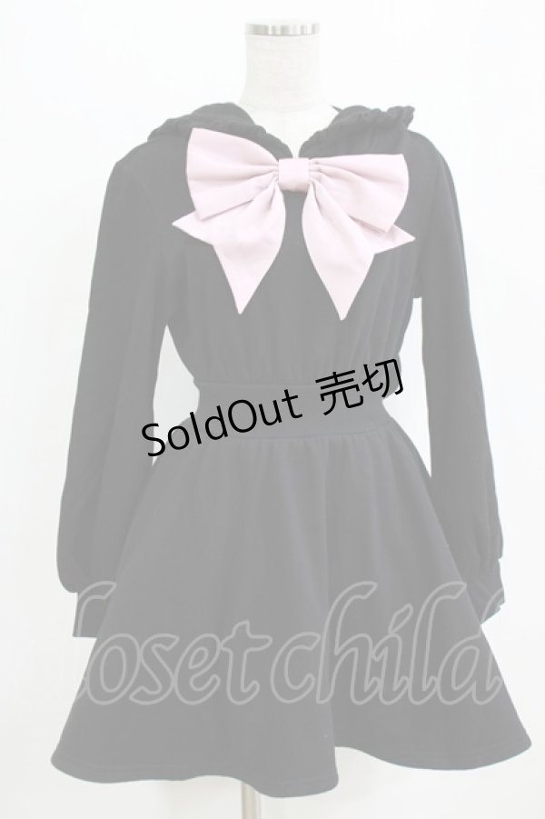 画像1: To Alice / うさみみカットワンピース S ブラック/ピンク H-26-02-18-039-LO-OP-NS-ZH (1)