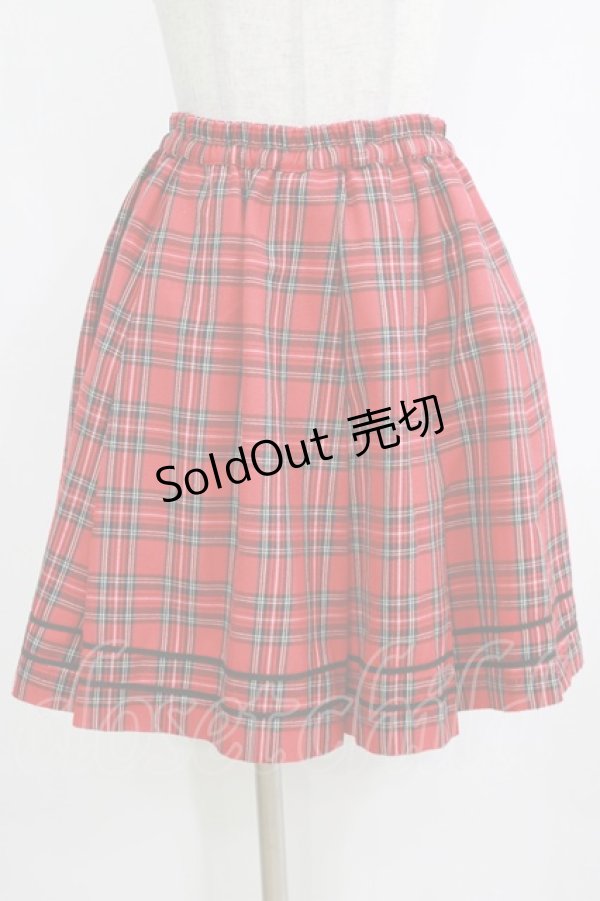 画像1: metamorphose / タータンチェックスカート Free レッド H-26-02-18-040-ME-SK-NS-ZH (1)