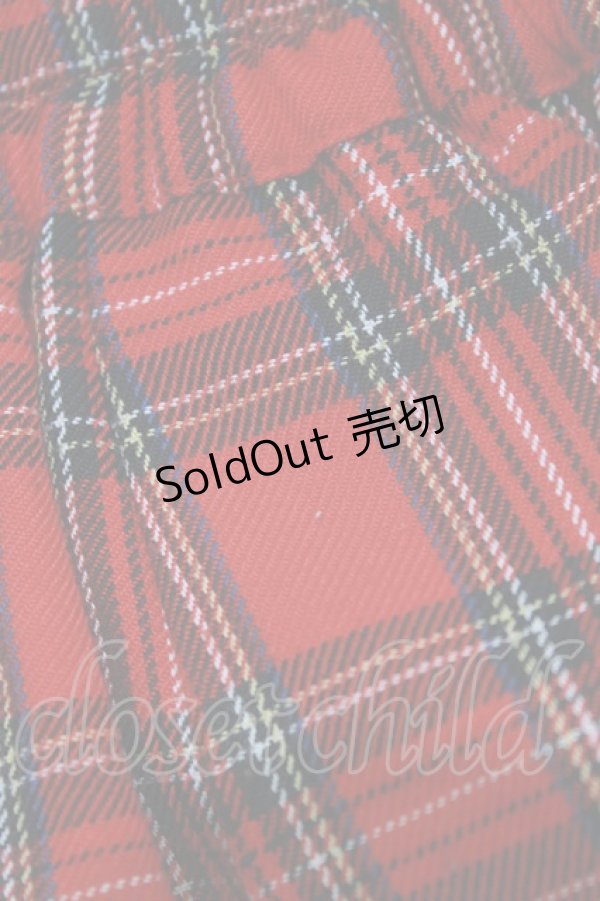 画像5: metamorphose / タータンチェックスカート Free レッド H-26-02-18-040-ME-SK-NS-ZH (5)