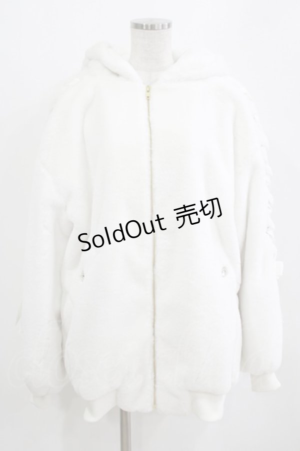 画像1: LIZ LISA / リボンうさみみファーブルゾン Free オフ H-26-02-18-041-LO-CO-NS-ZH (1)