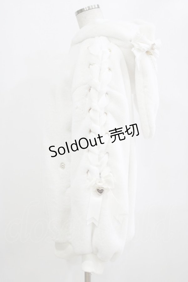 画像2: LIZ LISA / リボンうさみみファーブルゾン Free オフ H-26-02-18-041-LO-CO-NS-ZH (2)