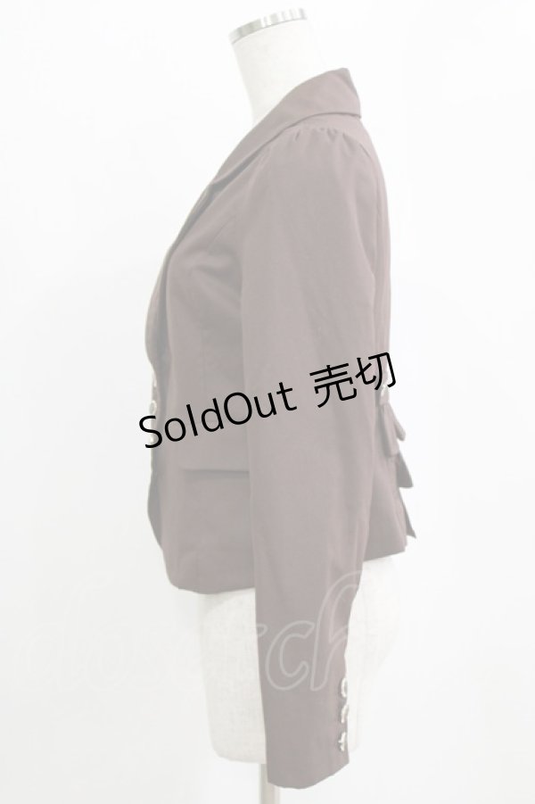 画像2: Amavel / バックフリルジャケット Free ブラウン H-26-02-18-043-CA-JA-NS-ZH (2)