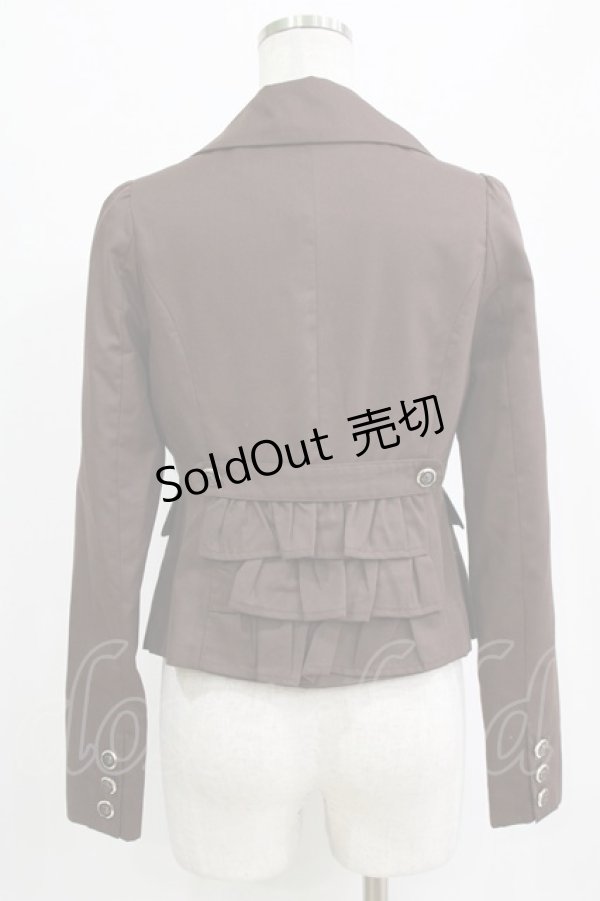 画像3: Amavel / バックフリルジャケット Free ブラウン H-26-02-18-043-CA-JA-NS-ZH (3)