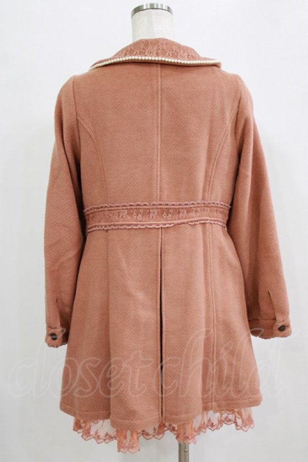 画像3: axes femme / パール使いコート M ピンク H-26-02-18-044-AX-CO-NS-ZH (3)