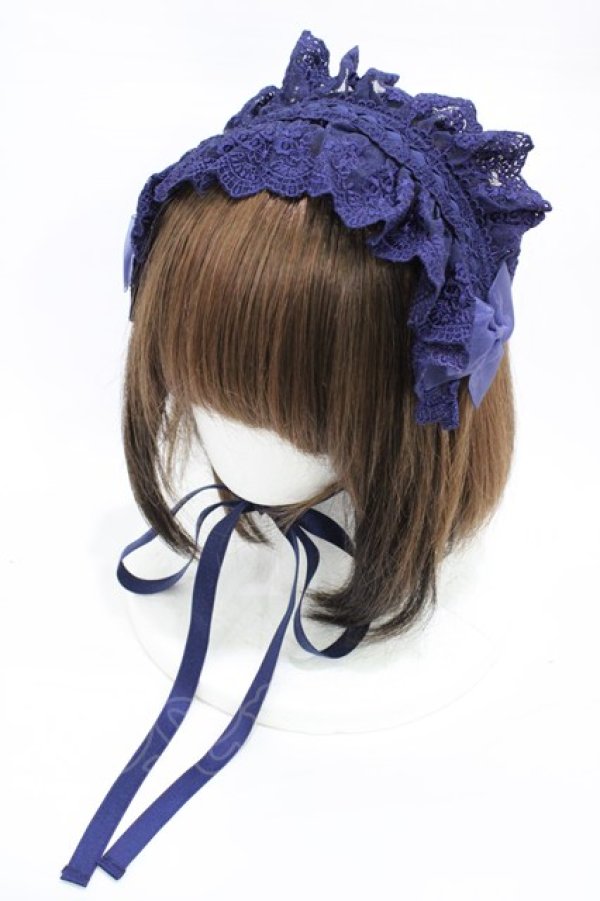 画像1: ATELIER PIERROT / Gothic Lattices Headdress  パープル H-26-02-18-1004-EL-AC-KB-ZH (1)