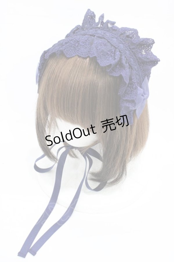 画像1: ATELIER PIERROT / Gothic Lattices Headdress  パープル H-26-02-18-1004-EL-AC-KB-ZH (1)