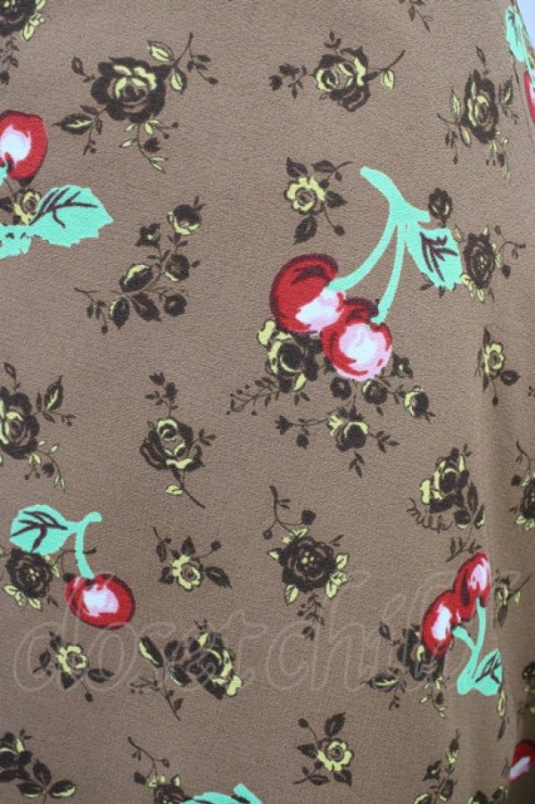 画像3: MILK / チェリーローズワンピース  キャラメル H-26-02-18-1037-ML-OP-KB-ZH (3)