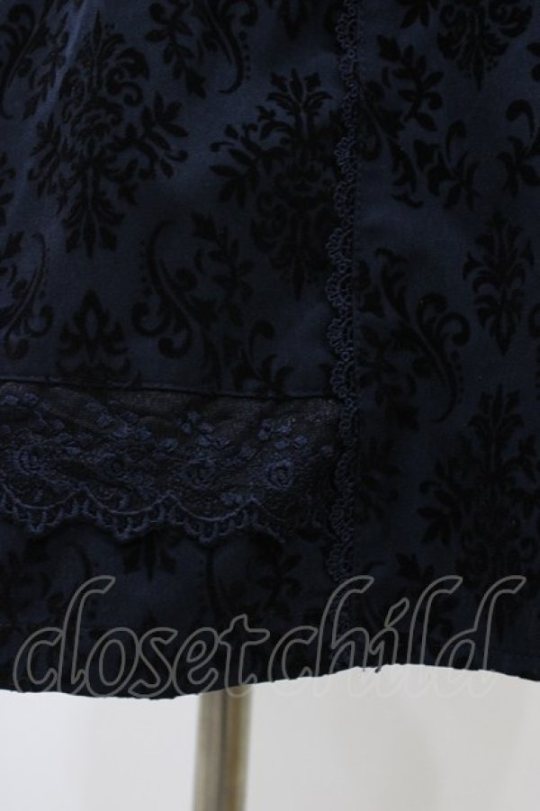 画像3: axes femme / 総フロッキートレンチスカート  ネイビー H-26-02-18-1038-AX-SK-KB-ZH (3)