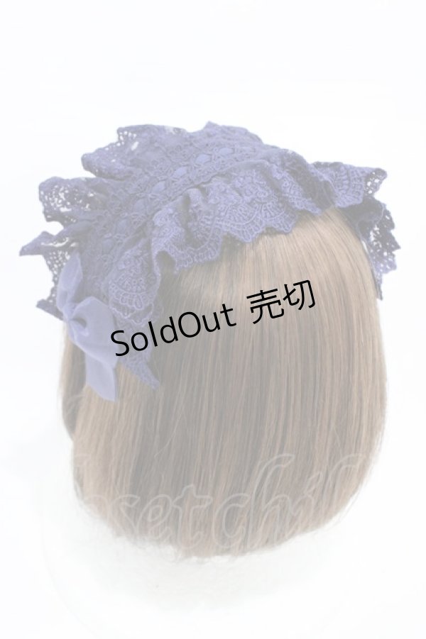 画像2: ATELIER PIERROT / Gothic Lattices Headdress  パープル H-26-02-18-1004-EL-AC-KB-ZH (2)