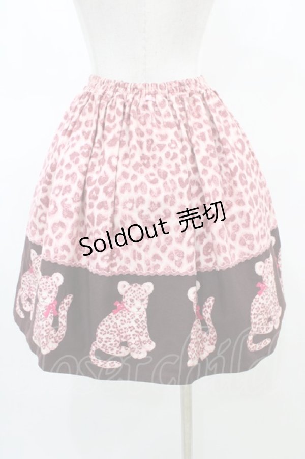 画像2: Shirley Temple / レオパードスカート 160 ピンク H-26-02-18-1039-ET-SK-AK-ZH (2)