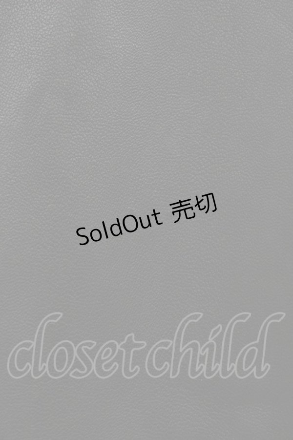 画像3: Moi-meme-Moitie / クロスローズ合皮スカート  黒×青 H-26-02-18-1040-MO-SK-KB-ZH (3)