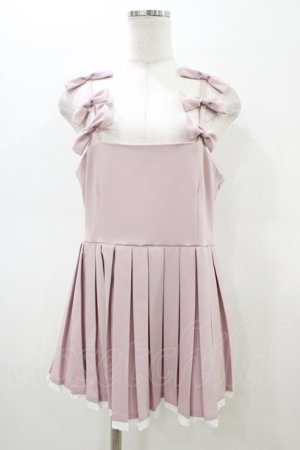 画像: pain / リボンプリーツチュニック  ピンク H-26-02-18-1043-LO-TO-KB-ZH