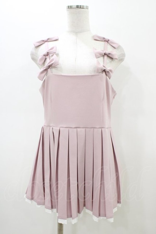 画像1: pain / リボンプリーツチュニック  ピンク H-26-02-18-1043-LO-TO-KB-ZH (1)