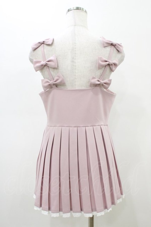 画像2: pain / リボンプリーツチュニック  ピンク H-26-02-18-1043-LO-TO-KB-ZH (2)