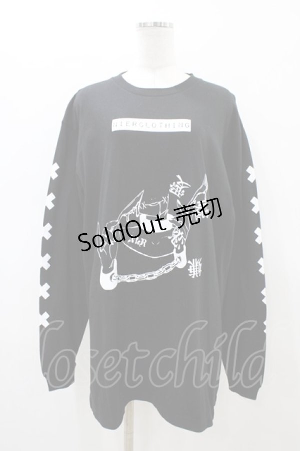 画像1: NieR Clothing / COTTON LONG CUTSEW XL ブラック H-26-02-18-1044-PU-TO-KB-ZH (1)