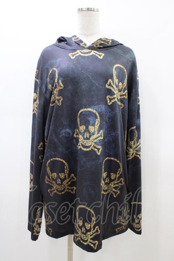 画像1: NieR Clothing / プリントプルパーカー F ブラック H-26-02-18-1047-PU-TO-KB-ZH (1)