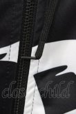 画像4: NieR Clothing / 総柄ZIP半袖パーカー  ブラック H-26-02-18-1049-PU-TO-KB-ZH (4)