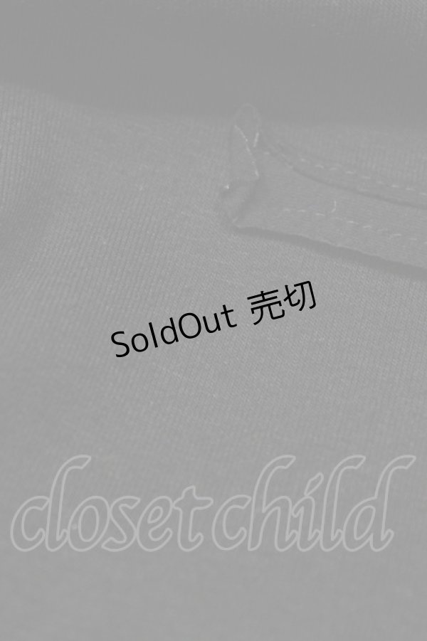 画像3: Ozz Croce / 切替Vネックカットソー  ブラック H-26-02-18-1052-OO-TO-KB-ZH (3)