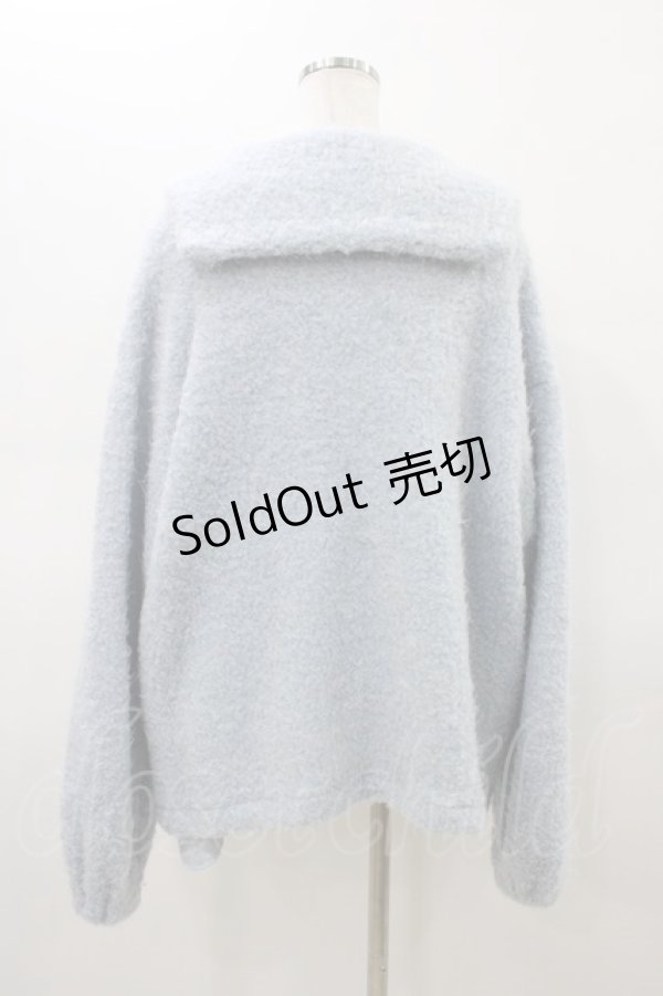 画像2: lilLilly / セーラーボアミニワンピ  サックス H-26-02-18-1055-LO-OP-KB-ZH (2)