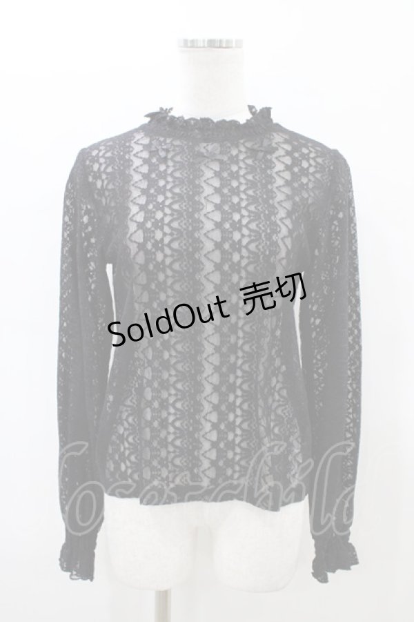 画像1: m petit by misako / レースインナートップス M ブラック H-26-02-18-1057-LO-TO-KB-ZH (1)