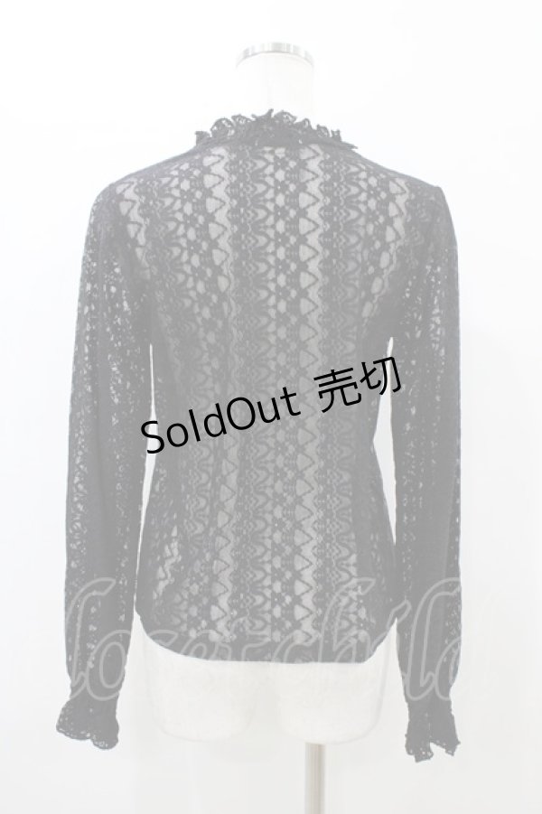 画像2: m petit by misako / レースインナートップス M ブラック H-26-02-18-1057-LO-TO-KB-ZH (2)